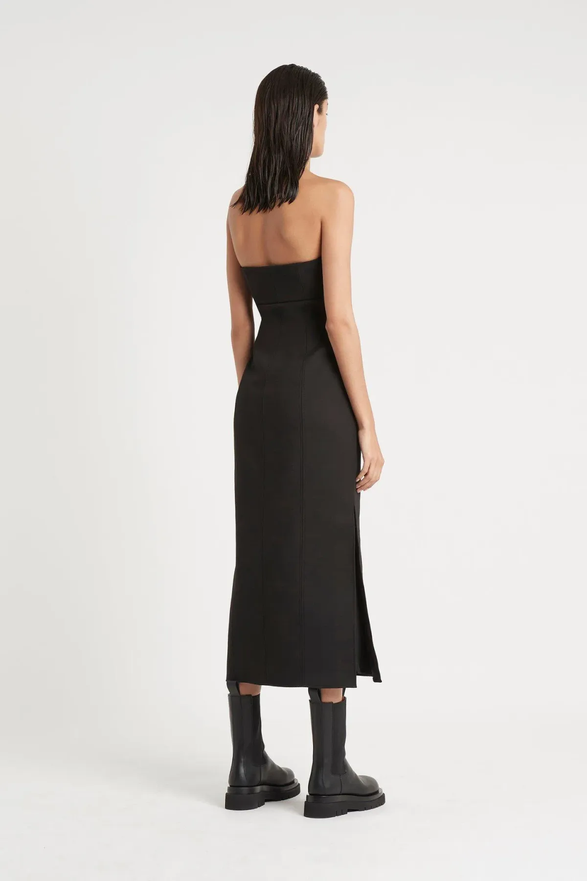 Sir The Label Andre Strapless Midi Dress Black Size 0 / AU 6 - Image 4