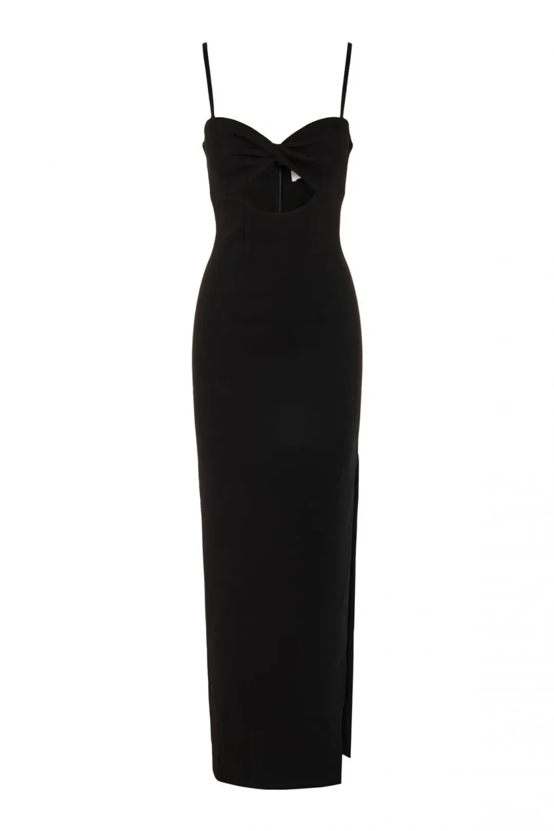 MISHA Ethil Cutout Jersey Dress Black Size 8/S for rent on The Volte - main image