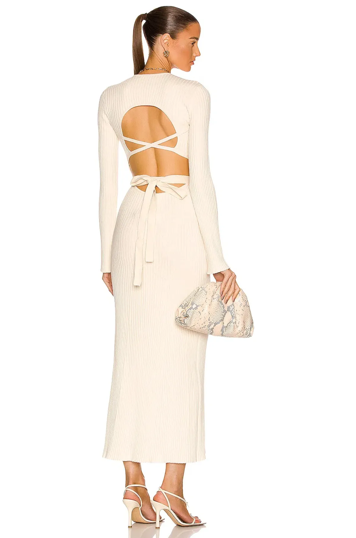 Sir The Label Enes Open Back Dress Natural Size 3 / AU 12 - Image 4