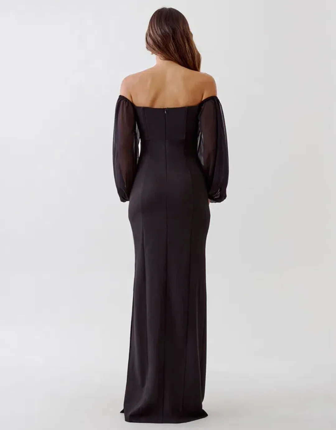 Tussah Ciera Maxi Dress Full Length Black Size AU 10 for rent on The Volte - main image