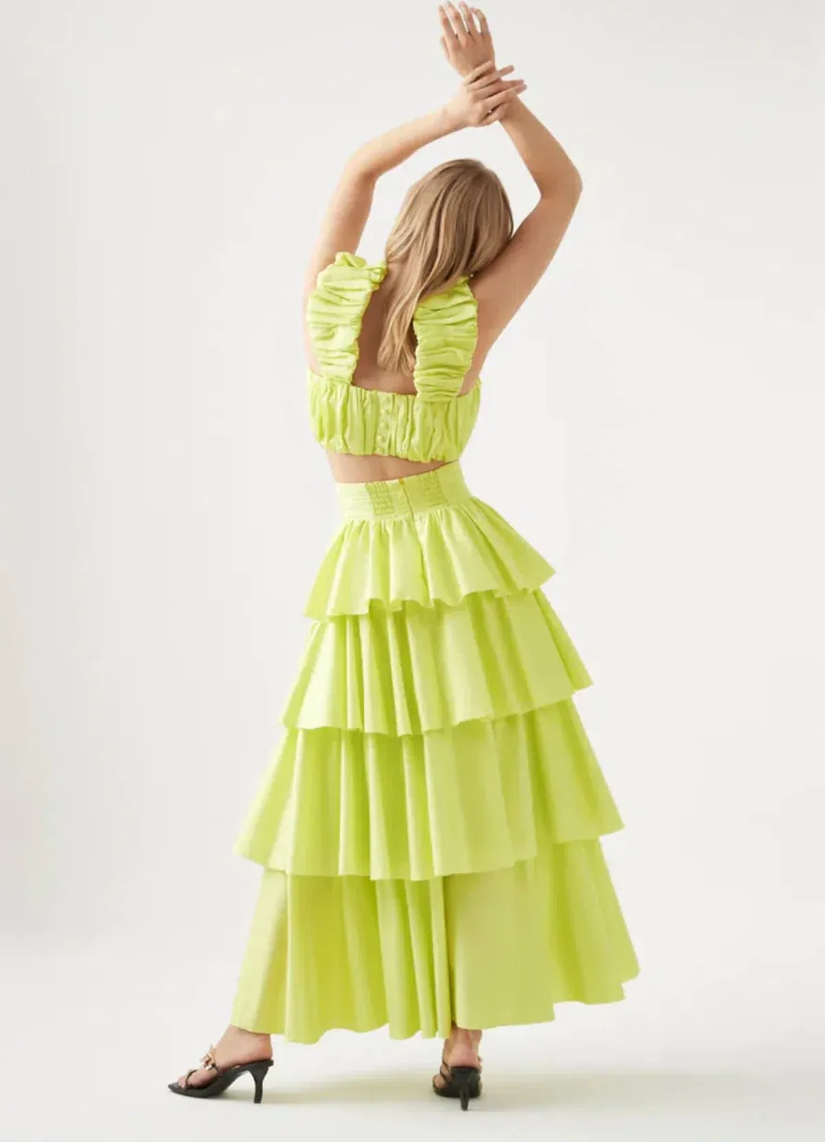 Aje Medina Set in Lime Green Size AU 6 - Image 3