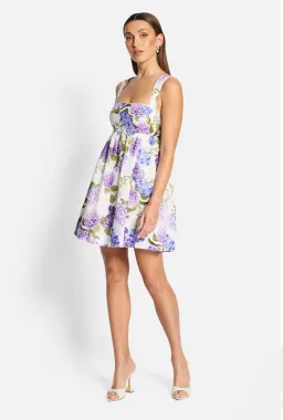 Sofia the Label Kaia Open Back Mini Dress Hydrangea Size AU 10 for rent on The Volte - image 2