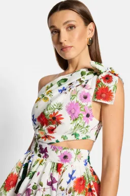 Sofia the Label Birdie One Shoulder Mini Dress Multi Size AU 8 for rent on The Volte - image 5