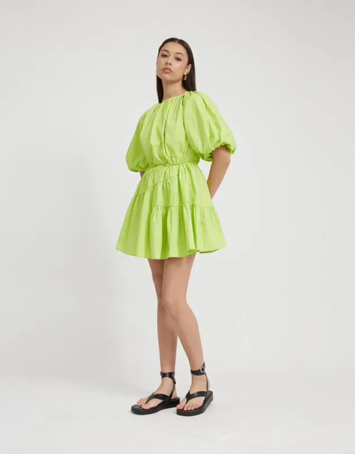 Tojha Alita Mini Dress Green Size 8 - Image 2