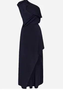 Bianca Spender New Jersey Ariel Dress Navy Size 1/ AU 8 for rent on The Volte - image 2