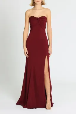 Jay Godfrey Cambridge Gown in Bordeaux Size 12 for rent on The Volte - image 1