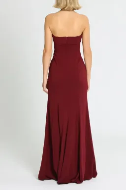 Jay Godfrey Cambridge Gown in Bordeaux Size 12 for rent on The Volte - image 3