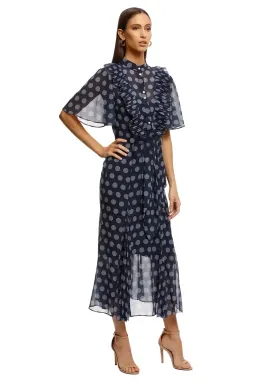 Keepsake the Label Passion Midi Dress in Midnight Polka Dot Size 8 for rent on The Volte - image 2