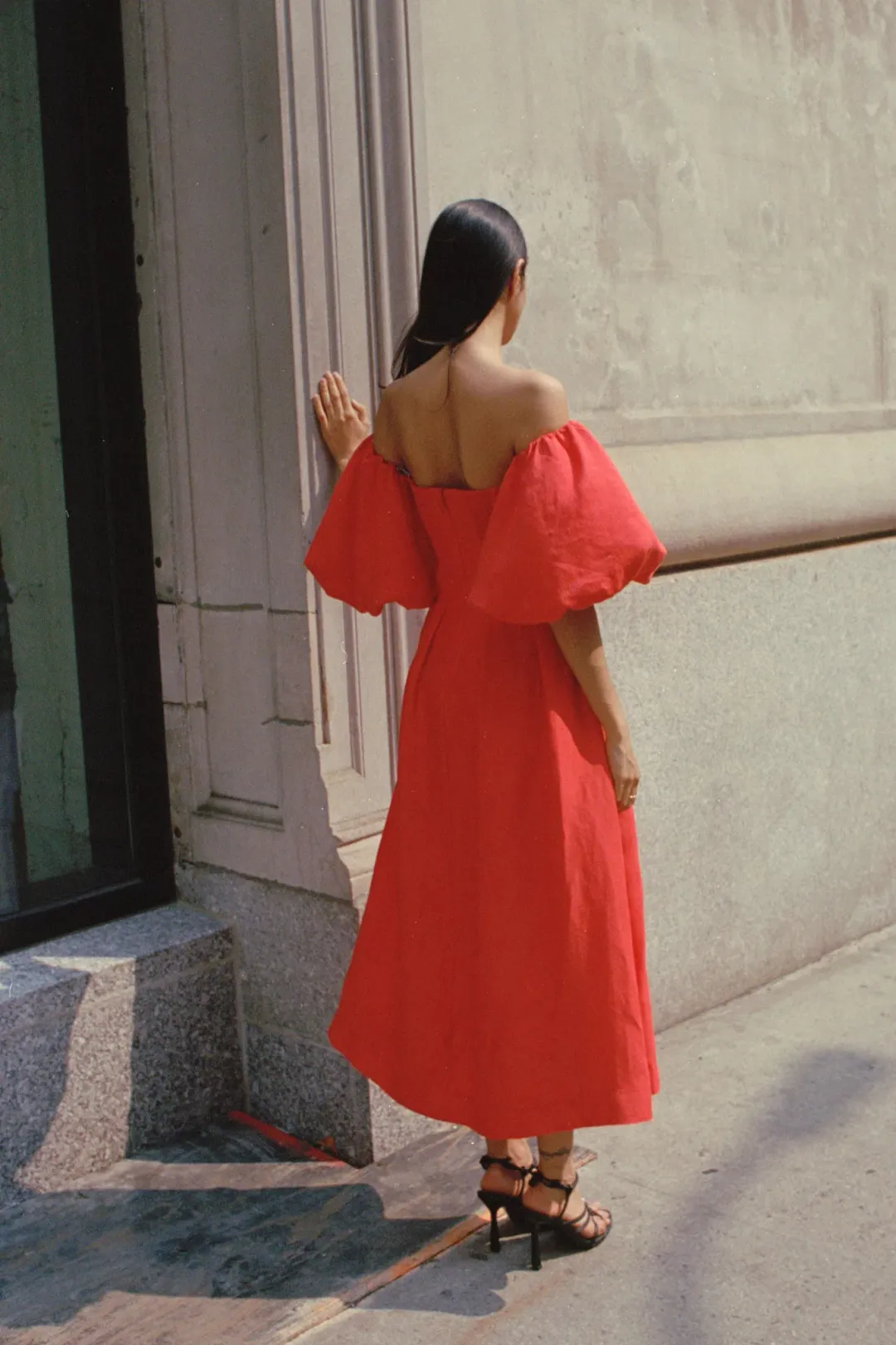 Aje Eugenie Dress Scarlett Red Size 12 for rent on The Volte - main image