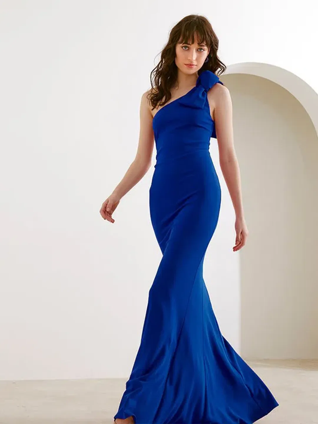 Montique Ren Cobalt Gown Blue Size 12 for rent on The Volte - main image