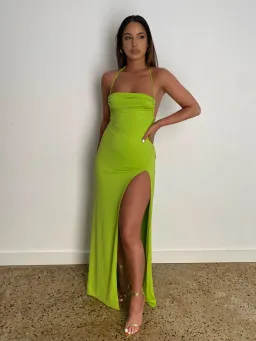 Melani The Label Marlo Gown in Green Size 6 for rent on The Volte - image 1