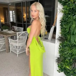 Melani The Label Marlo Gown in Green Size 6 for rent on The Volte - image 5