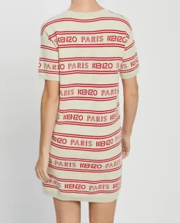 Kenzo Jacquard Mini Dress Off White Size S / AU 8 for rent on The Volte - image 3