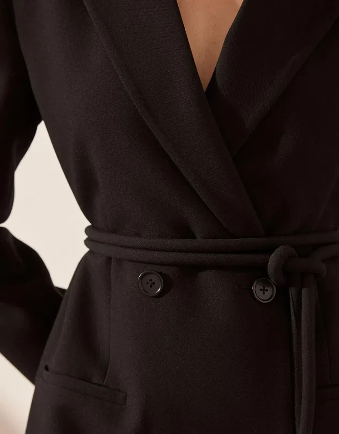 Shona Joy Irena Blazer Mini Dress Black Size 8 for rent on The Volte - main image