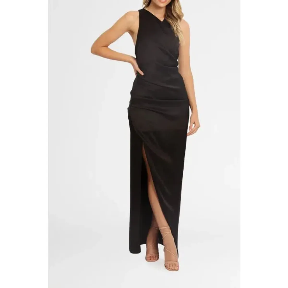 Camilla and Marc Selar Draped Dress Black Size 6 - Image 2