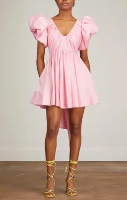 Aje Gretta Bow Back Mini Dress Ballet Pink Size 8 for rent on The Volte - image 3
