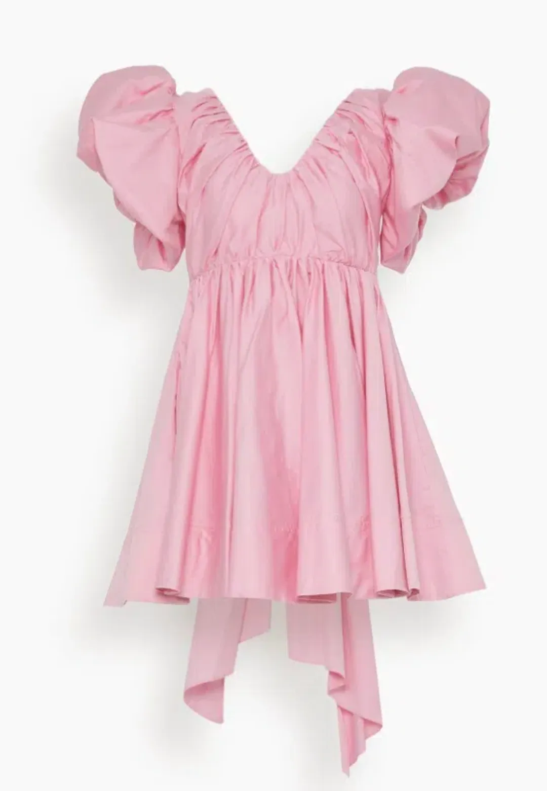 Aje Gretta Bow Back Mini Dress Ballet Pink Size 8 for rent on The Volte - main image