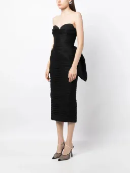 Rachel Gilbert Marji Midi Dress Black Size 10 for rent on The Volte - image 2