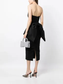 Rachel Gilbert Marji Midi Dress Black Size 10 for rent on The Volte - image 3