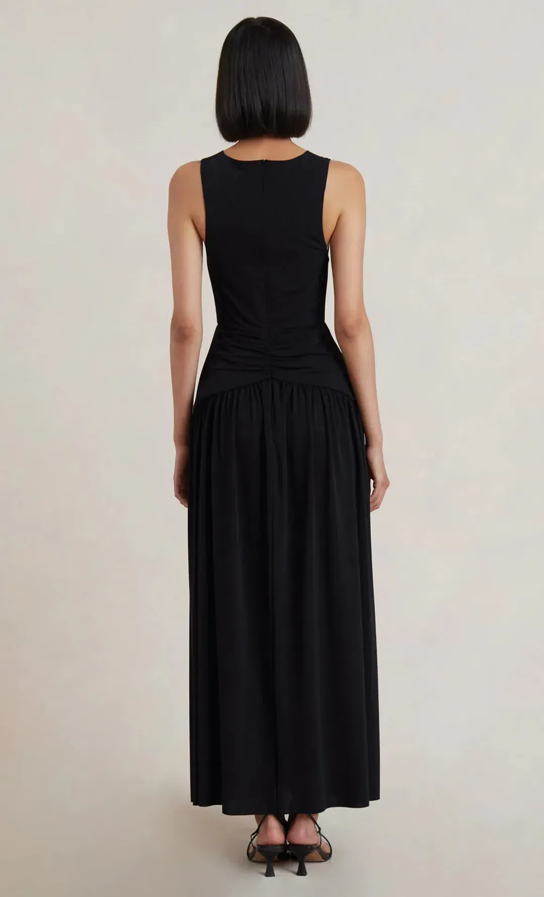 Bec & Bridge Lindsey V Maxi Dress Black Size 8 for rent on The Volte - main image