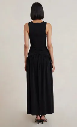 Bec & Bridge Lindsey V Maxi Dress Black Size 8 for rent on The Volte - image 3