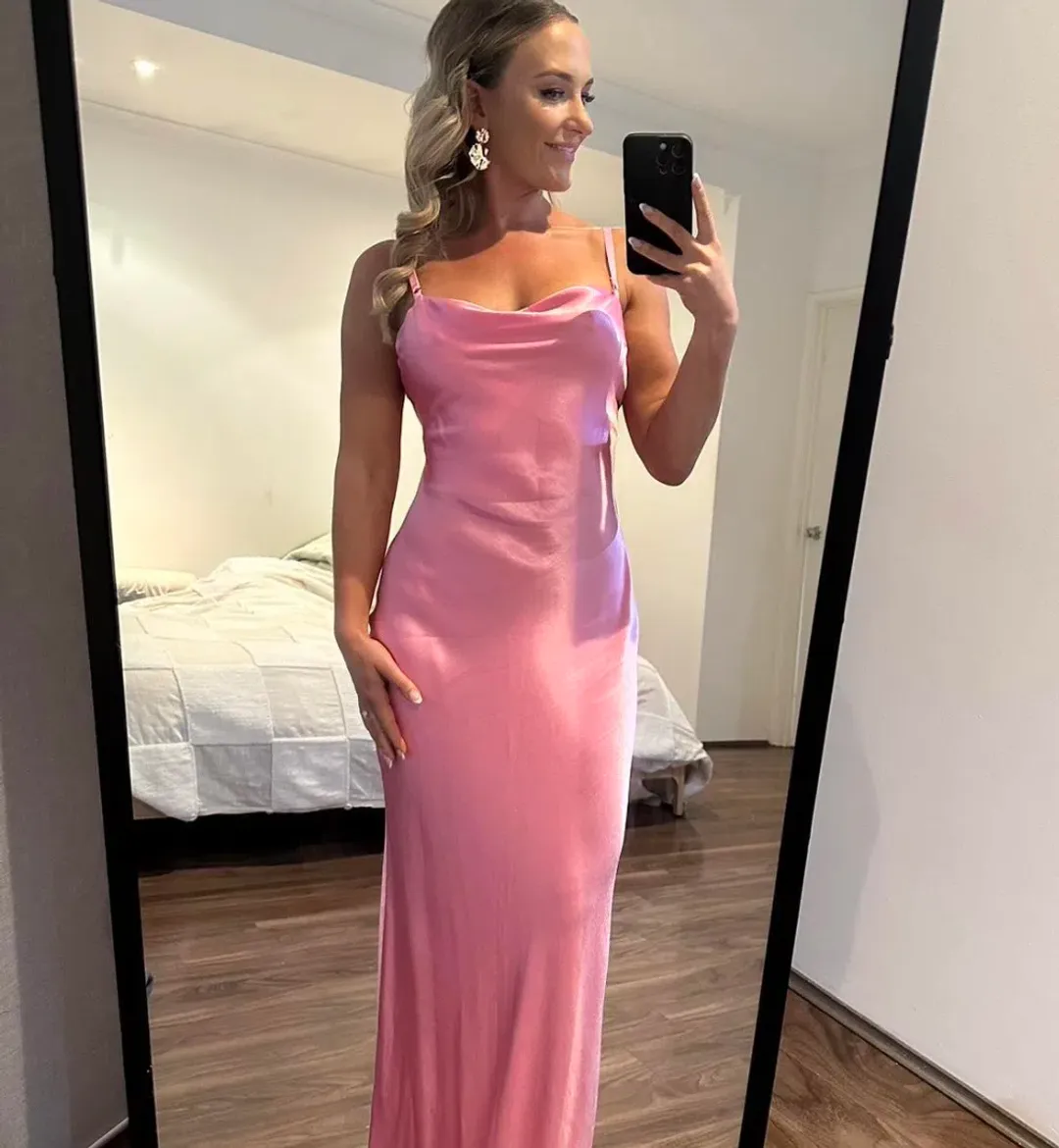 Bec & Bridge Mali Maxi Dress in Candy Pink Size 8 for rent on The Volte - main image