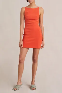 Bec & Bridge Elroy Mini Dress Orange Size 10 for rent on The Volte - image 1