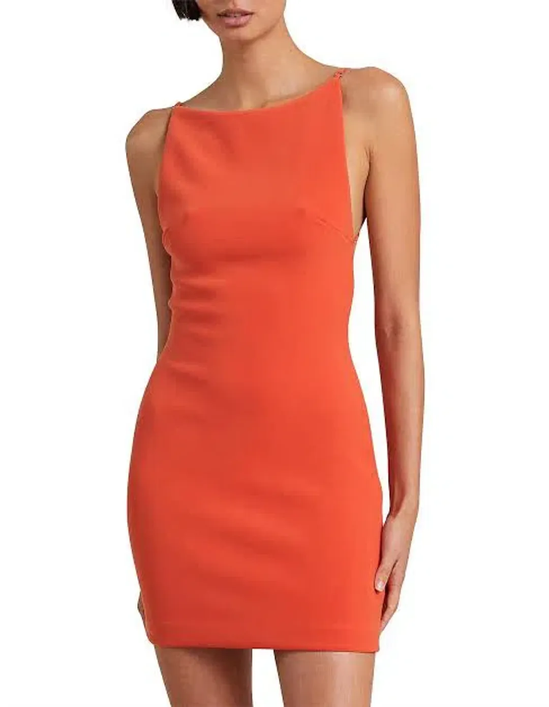 Bec & Bridge Elroy Mini Dress Orange Size 10 for rent on The Volte - main image