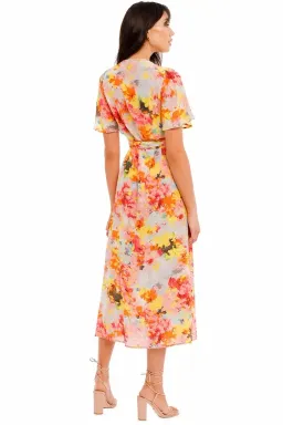 Kate Sylvester Meg Midi Dress in Sunshine Size 8 for rent on The Volte - image 3