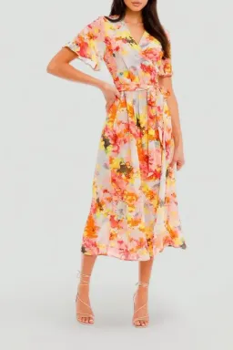Kate Sylvester Meg Midi Dress in Sunshine Size 8 for rent on The Volte - image 2