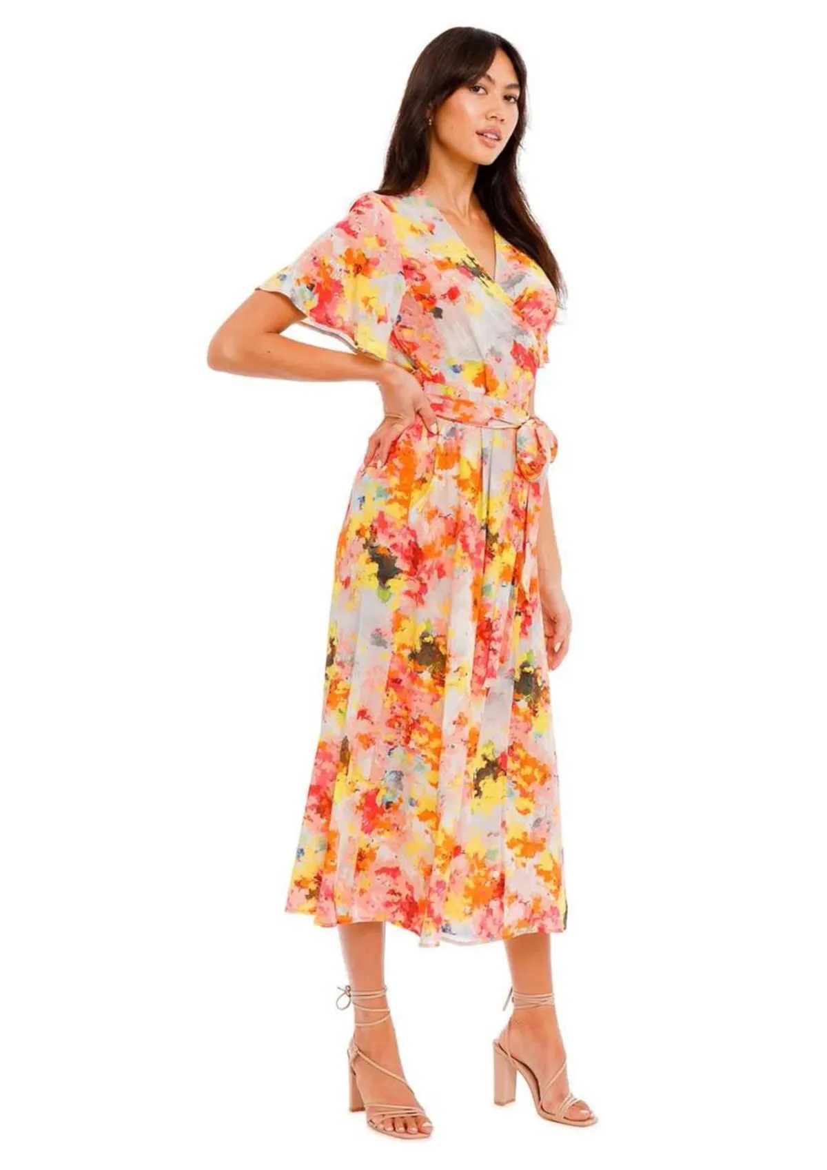 Kate Sylvester Meg Midi Dress in Sunshine Size 8 - Image 1