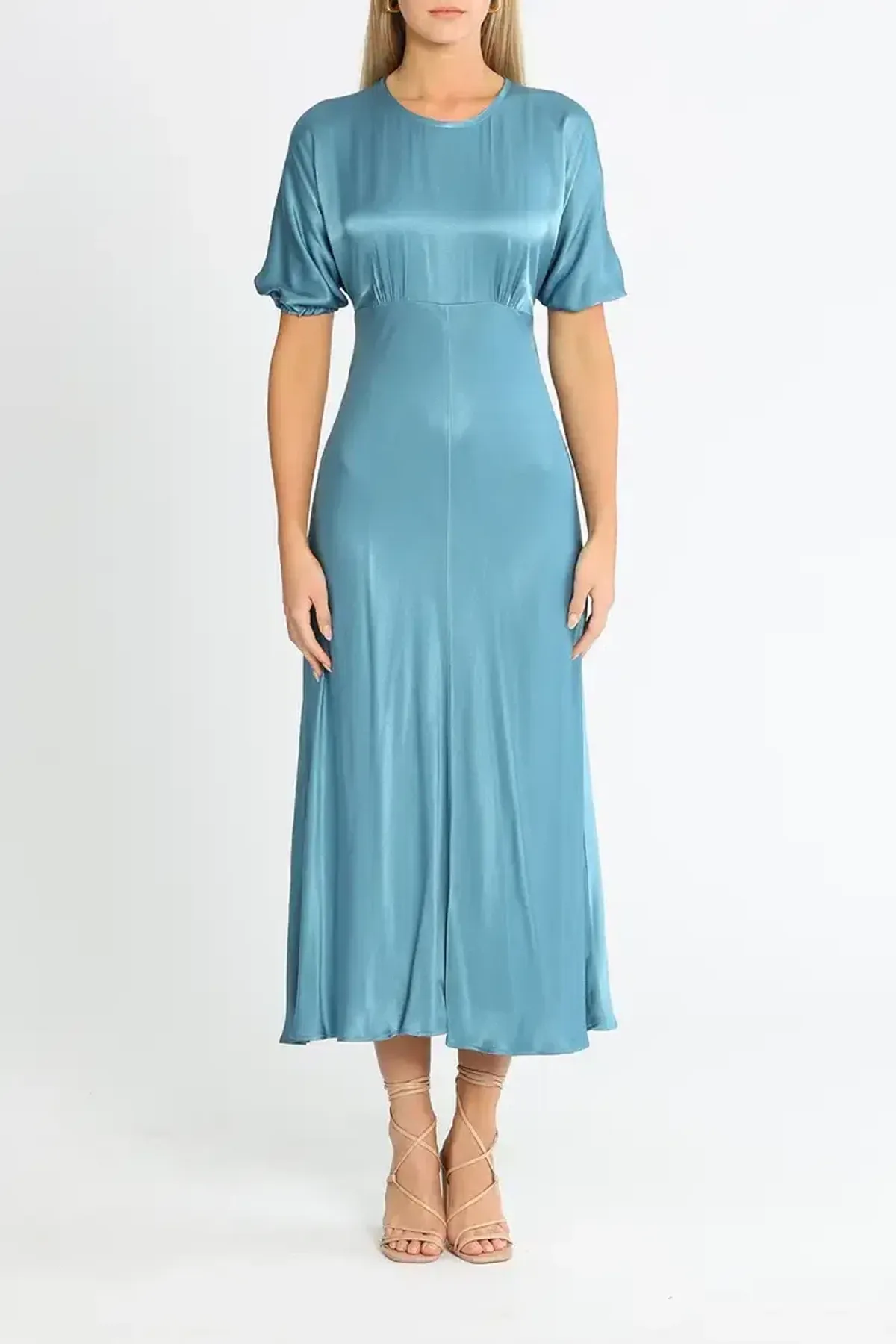 Kate Sylvester Aimee Maxi Dress Blue Size 12 for rent on The Volte - main image