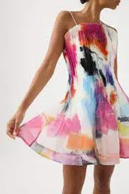 Aje Celestial Mini Dress Multi Size 10 for rent on The Volte - image 2