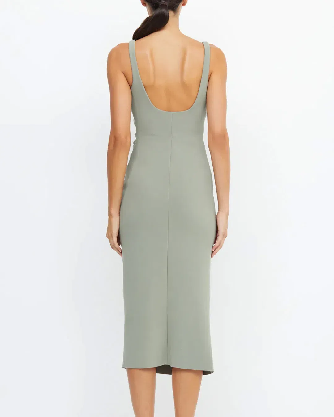 Bec & Bridge Be Mine Square Neck Dress Sage Size 10 for rent on The Volte - main image