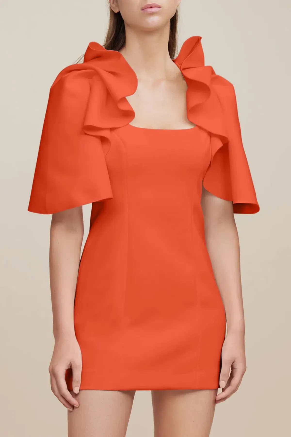 Acler Gwynne Dress in Tangerine Size 6 - Image 1