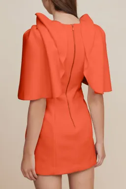 Acler Gwynne Dress in Tangerine Size 6 for rent on The Volte - image 3