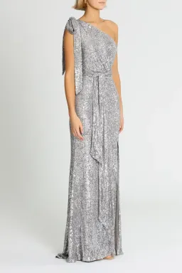 Love Honor Scala Sequin Gown in Pewter Size 14 for rent on The Volte - image 2