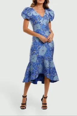 Love Honor Argento Midi in Cobalt Size 16 for rent on The Volte - image 2