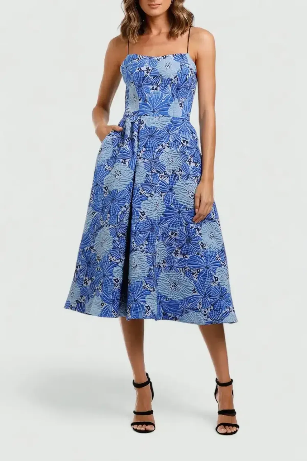 Love Honor Alexia Midi in Cobalt Size 8 - Image 2