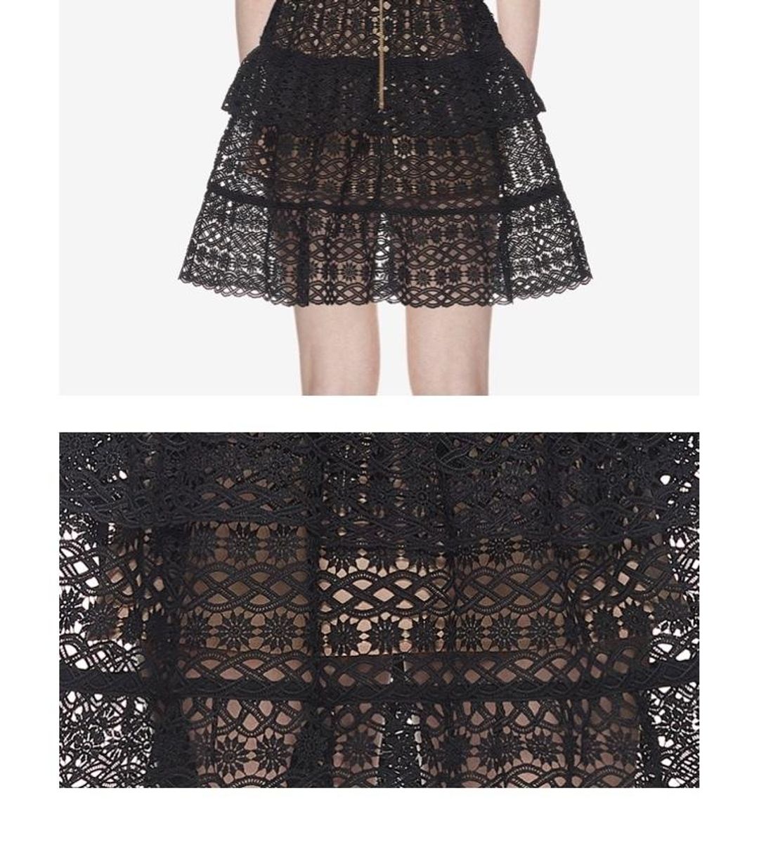 Floral Chain One Shoulder Mini Dress for rent on The Volte - main image