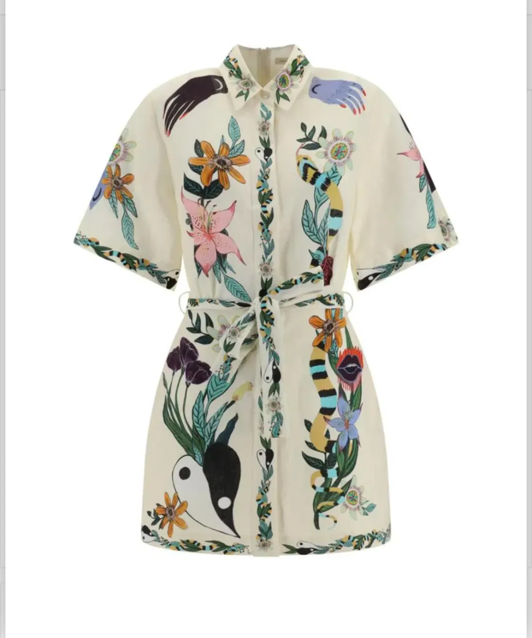 Alemais Megan Mini Dress Print Size 12 for rent on The Volte - main image