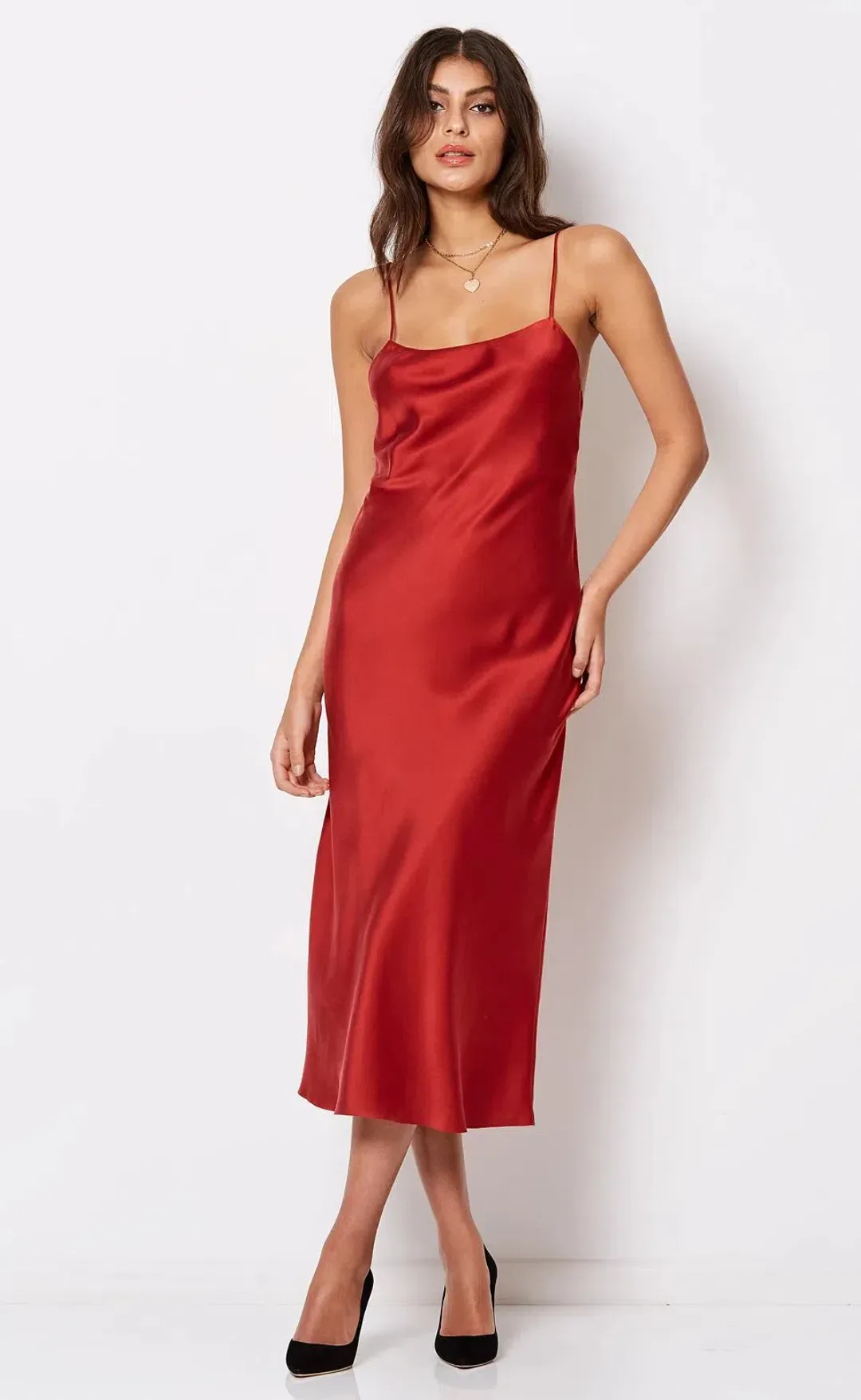 Bec & Bridge Girl Talk Slip Dress Red Size 8 for rent on The Volte - main image