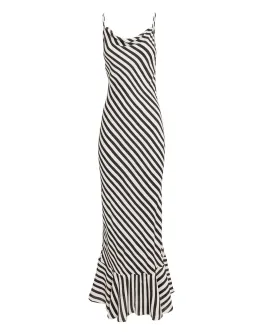 SALONI Stella Dress in Brushstroke Stripes Size 10 for rent on The Volte - image 3