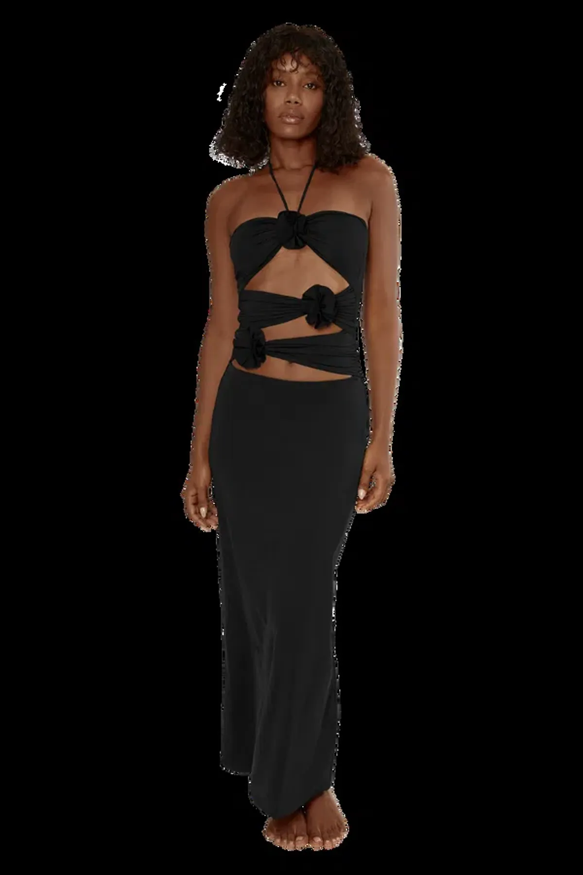 Maygel Coronel Veranera Midi Dress Black Size 8 - Image 5