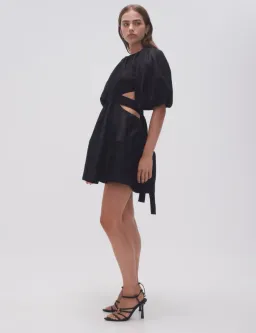 AJE Mimosa Cut Out Mini Dress Black Size 10 for rent on The Volte - image 2