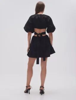 AJE Mimosa Cut Out Mini Dress Black Size 10 for rent on The Volte - image 4