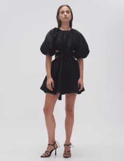 AJE Mimosa Cut Out Mini Dress Black Size 10 for rent on The Volte - image 1
