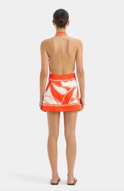 Sir the Label Ramona Wrap Halter Mini Dress Print Size 10 for rent on The Volte - image 4