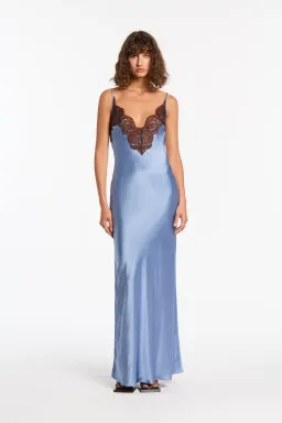 Sir The Label Danseurs Lace Slip Dress Bleue Size 4 / AU 14 for rent on The Volte - image 1