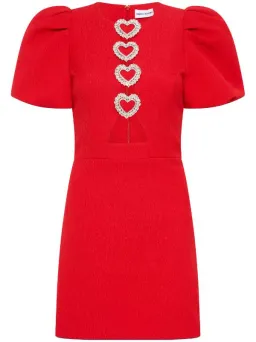 Rebecca Valence Chiara Puff Sleeve Mini Dress Red Size AU 8 for rent on The Volte - image 5